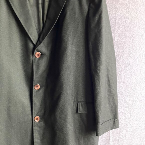 1960s Men's Black & Blue Topcoat - Picture 3 of 15